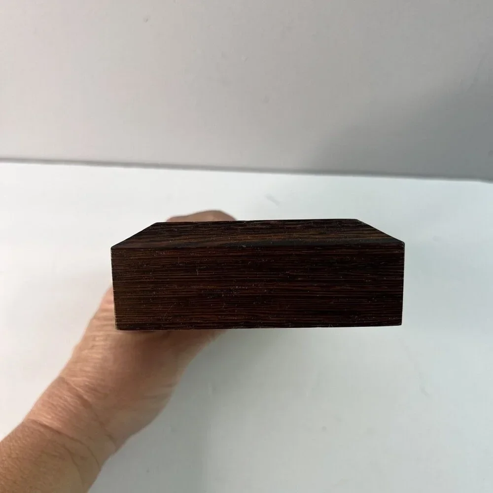 Wooden Jewelry Valet Keepsake Box Glasses Pens Treasures Desk Dresser